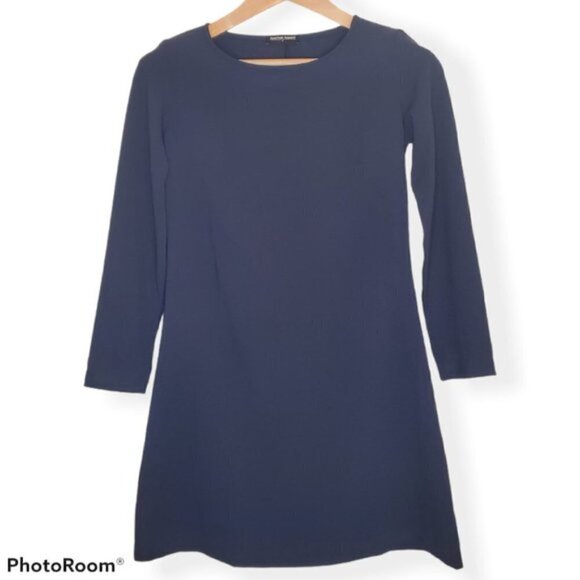 NWT - American Apparel, Navy Gia Crepe Dress, Size S - Picture 1 of 6